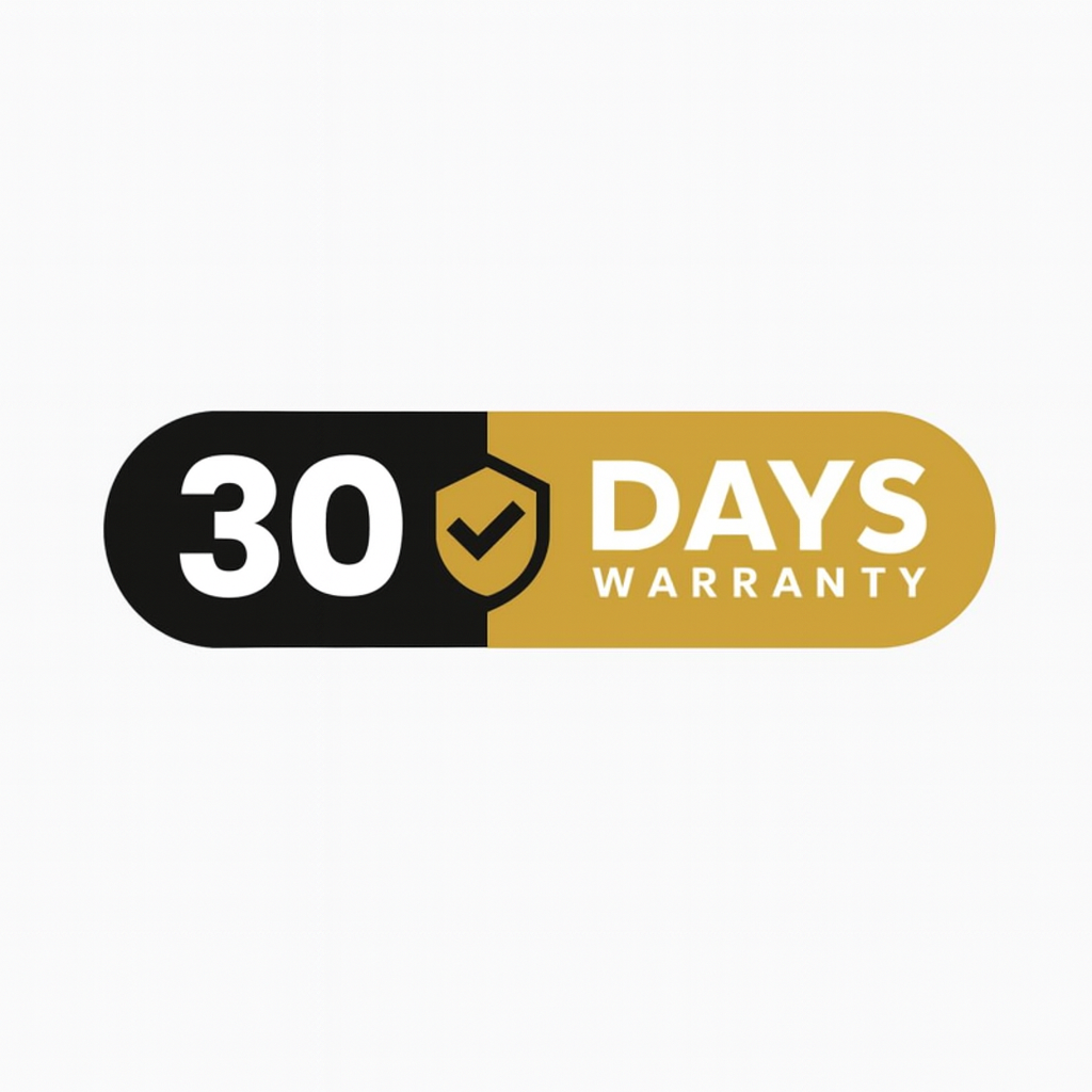 30 Days Warranty